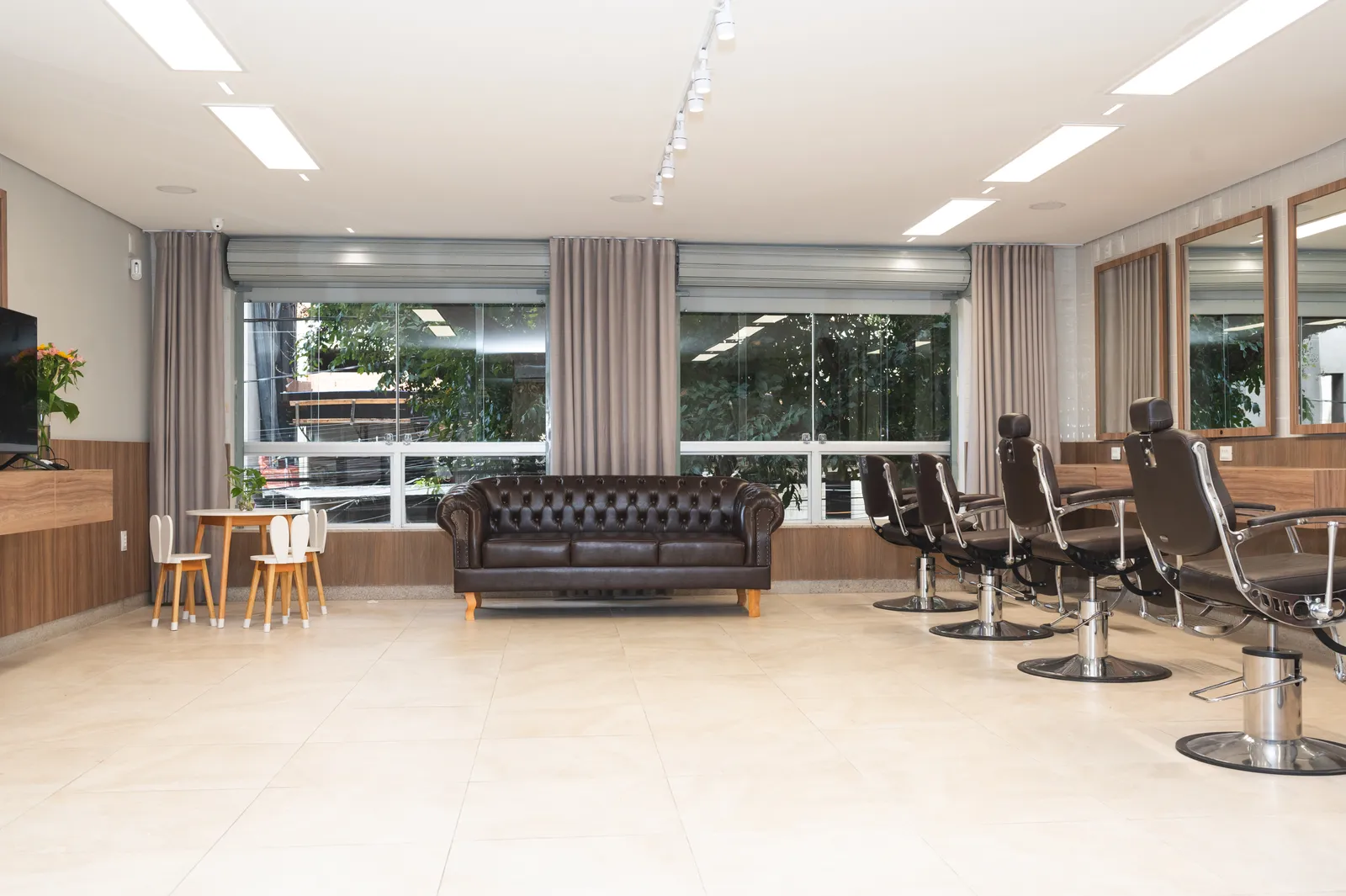 Ambiente do WD Barber Shop